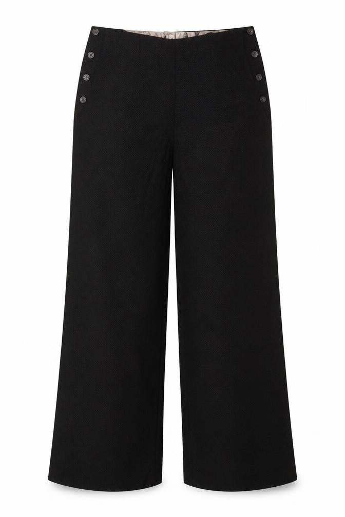 NEXT Womens Black Polyester Trousers Size 12 L20 in Regular Button