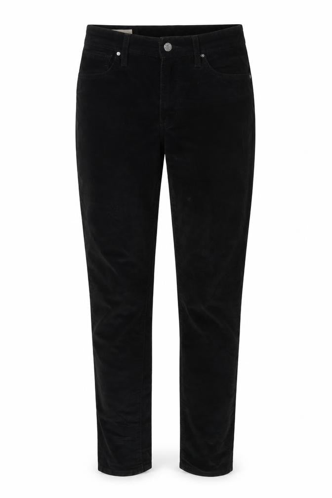 Levi's Womens Black Cotton Trousers Size 30 in L32 in Regular Zip