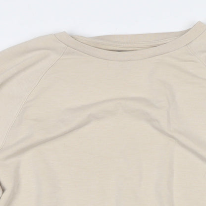 Gap Womens Beige Polyester Pullover Sweatshirt Size L Pullover