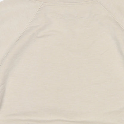 Gap Womens Beige Polyester Pullover Sweatshirt Size L Pullover