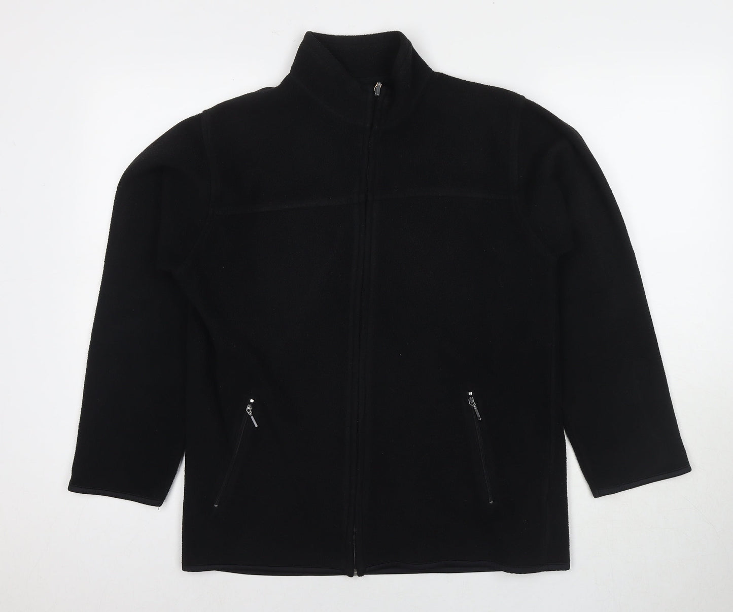 EWM Womens Black Jacket Size 10 Zip - Size 10-12