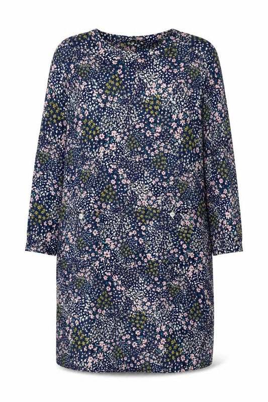 Bonmarché Womens Multicoloured Floral Cotton Tank Dress Size 20 Round Neck Pullover