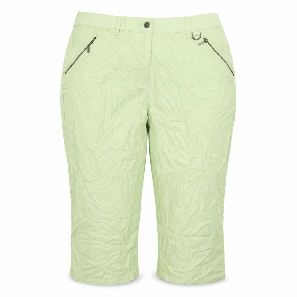Maine New England Womens Green Polyester Trousers Size 16 L21 in Regular Button