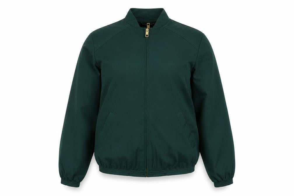 Nina Leonard Womens Green Bomber Jacket Jacket Size XS Zip