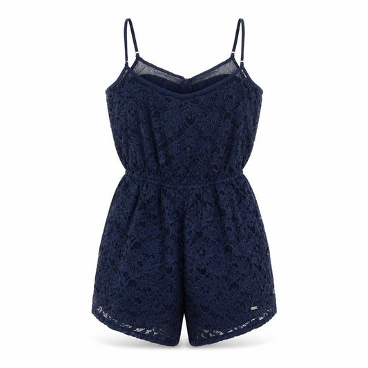 Hollister Womens Beige Cotton Playsuit One-Piece Size S Button