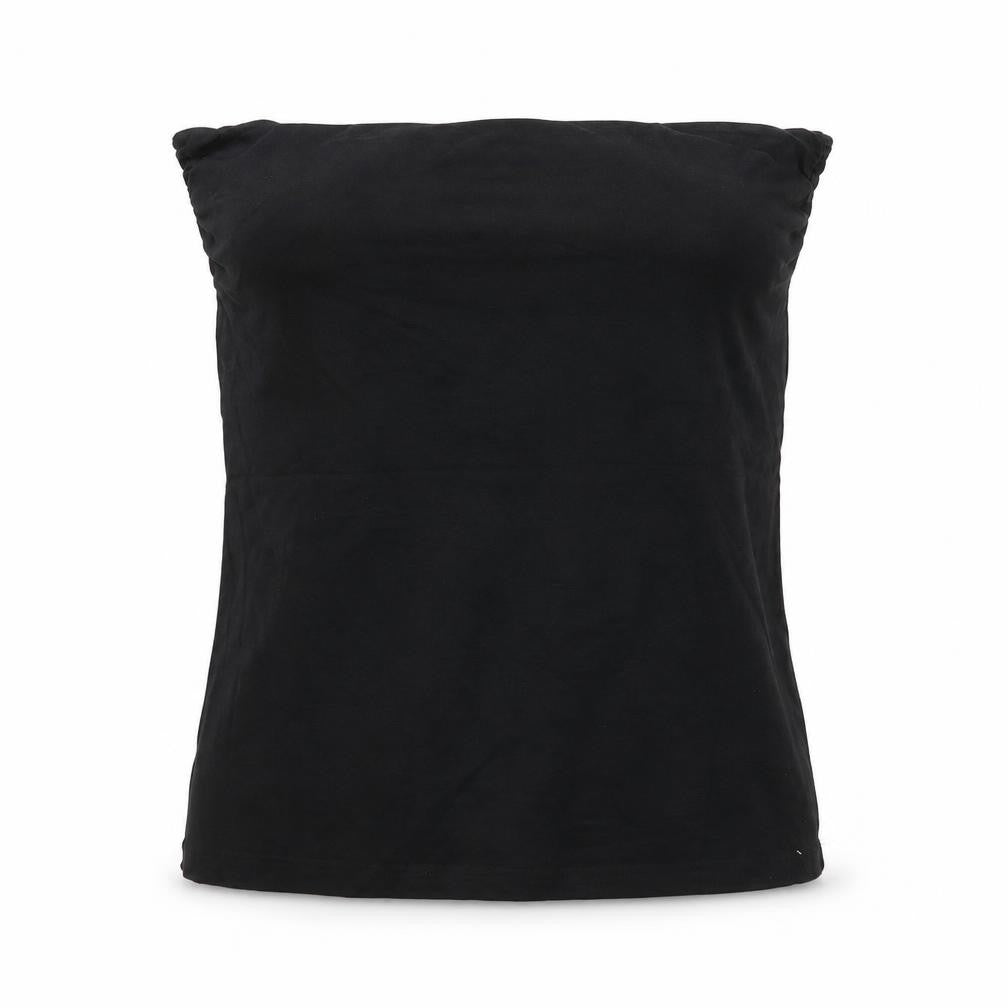 H&M Womens Black Cotton Basic Tank Size M Square Neck