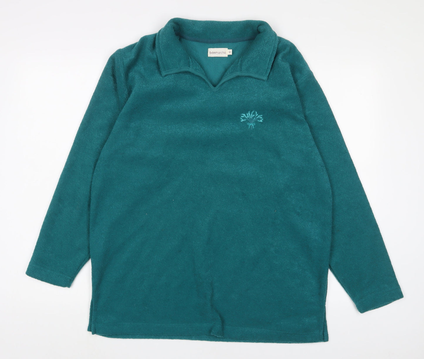 Bonmarché Womens Blue Polyester Pullover Sweatshirt Size M Pullover - Logo