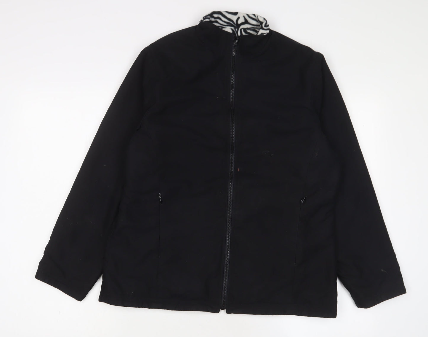 DASH Womens Black Jacket Size 12 Zip