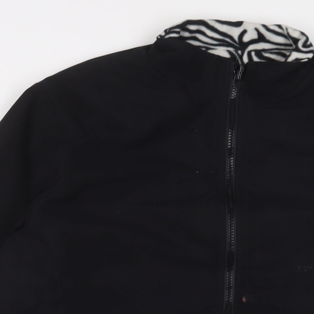 DASH Womens Black Jacket Size 12 Zip