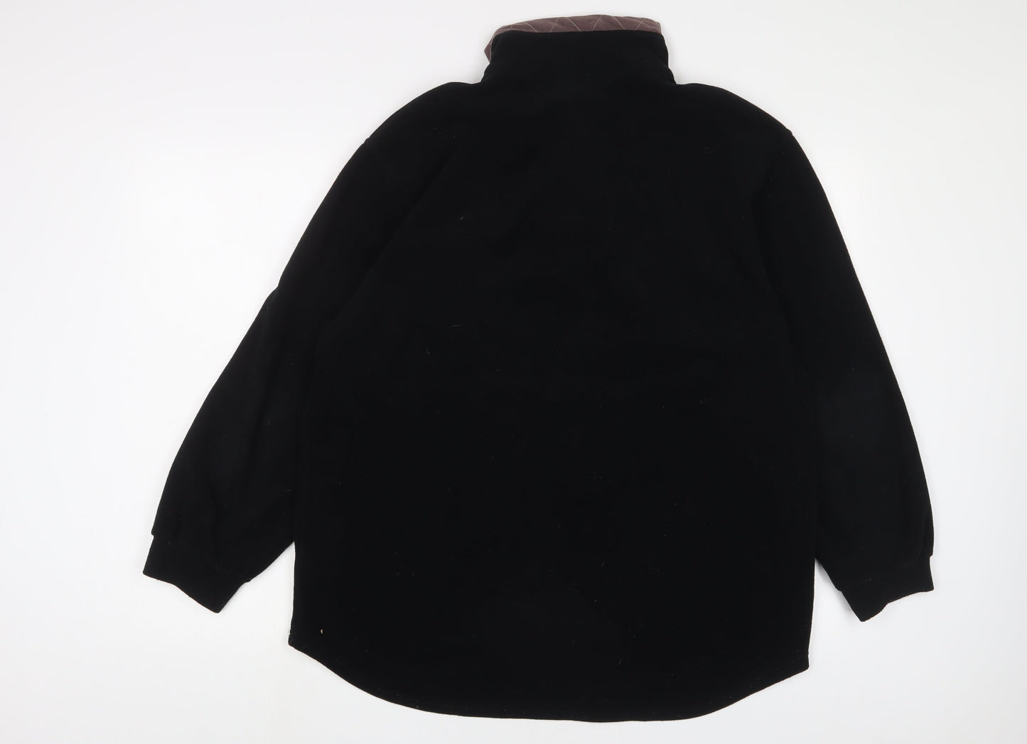 Advantage Womens Black Polyester Pullover Sweatshirt Size XL Snap - Embroidered