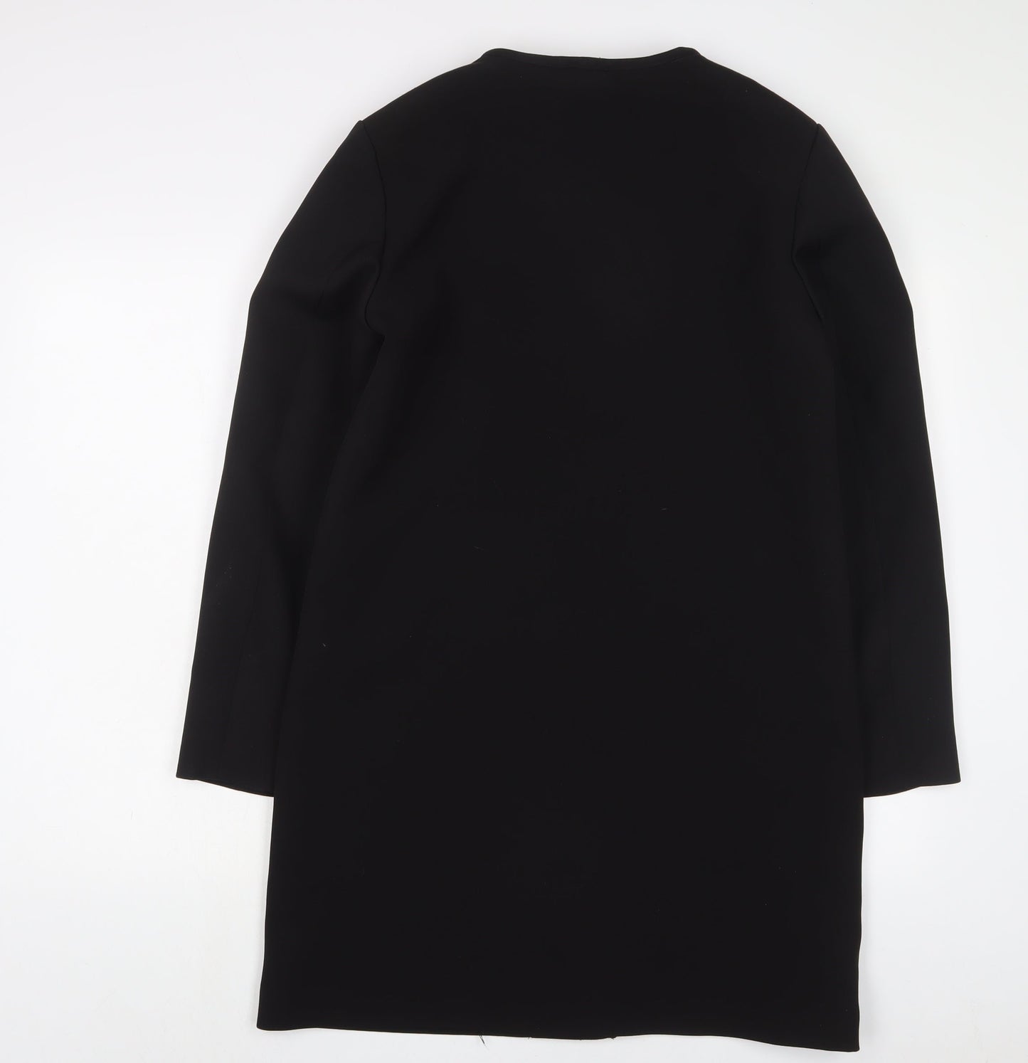 H&M Womens Black Jacket Blazer Size 12 Snap