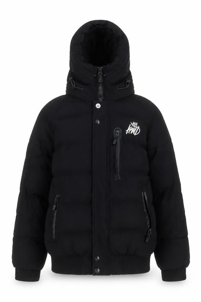 Kings Will Dream Womens Black Quilted Coat Size S Zip
