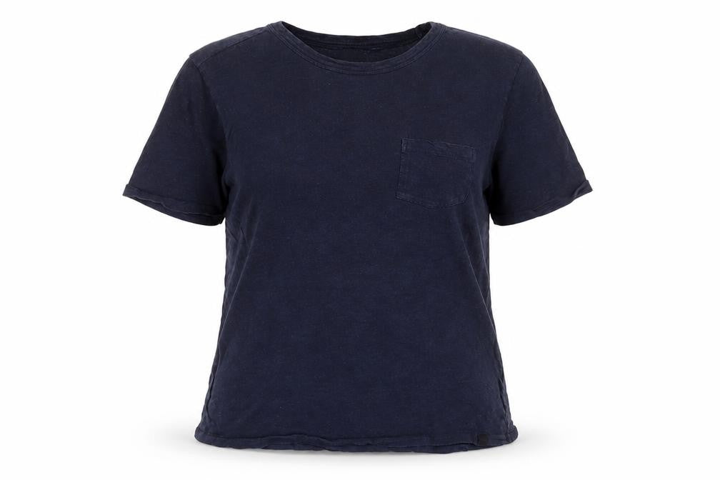 Lee Womens Blue Cotton Basic T-Shirt Size M Crew Neck
