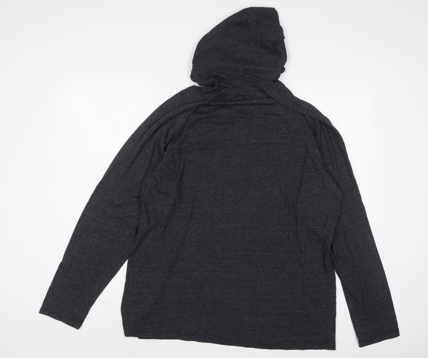 Cheetah Mens Grey Cotton Pullover Hoodie Size M