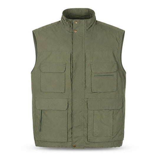 PG Field Heritage Mens Green Gilet Jacket Size M Zip