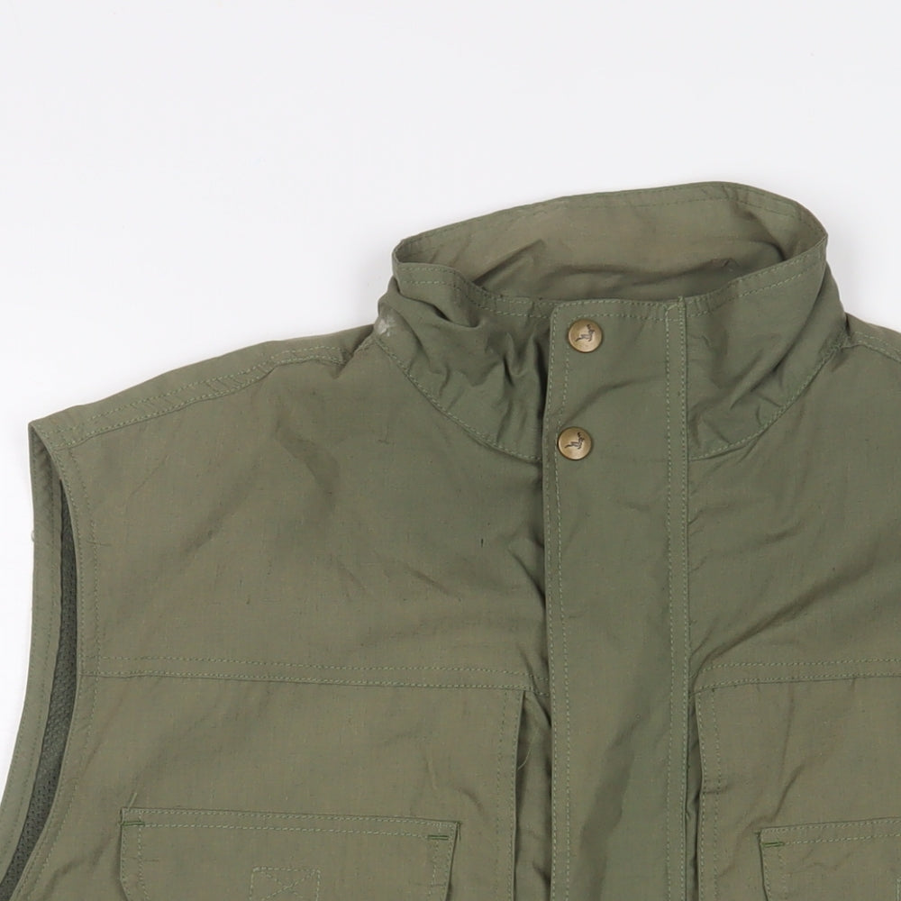 PG Field Heritage Mens Green Gilet Jacket Size M Zip