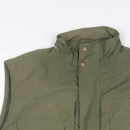 PG Field Heritage Mens Green Gilet Jacket Size M Zip