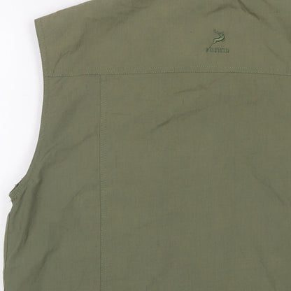 PG Field Heritage Mens Green Gilet Jacket Size M Zip