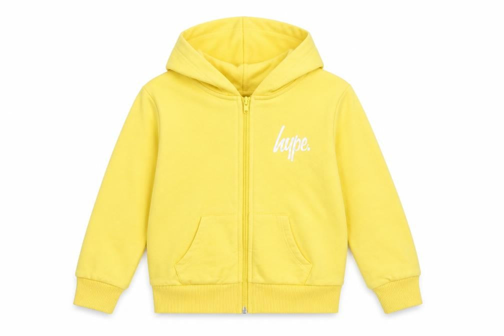 Hype Girls Yellow Jacket Size 9-10 Years Zip - Hype
