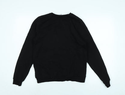 Preloved Disney Womens Black Cotton Pullover Sweatshirt Size 8 - Disney - Back