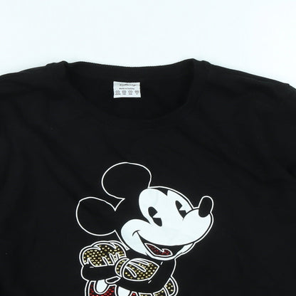 Preloved Disney Womens Black Cotton Pullover Sweatshirt Size 8 - Disney - Detail