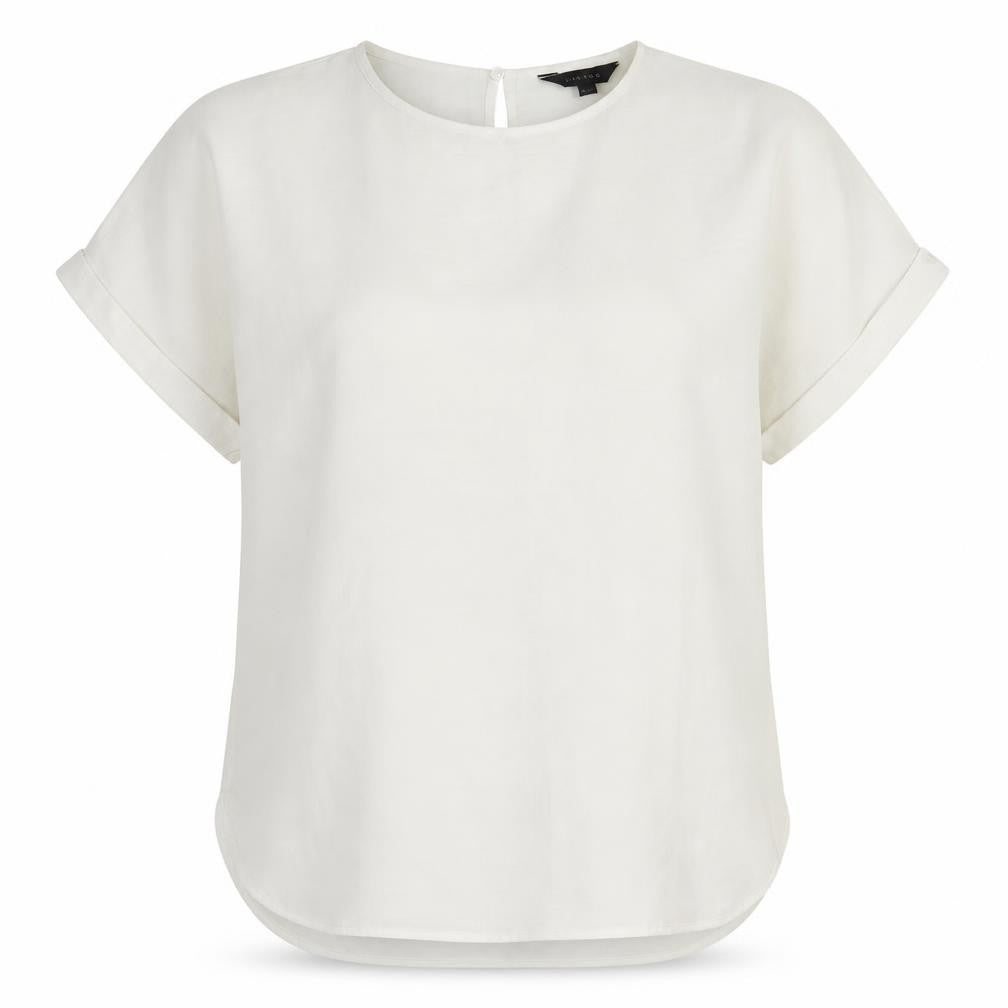 New Look Women's Ivory Blouse, M, Basic, Casual