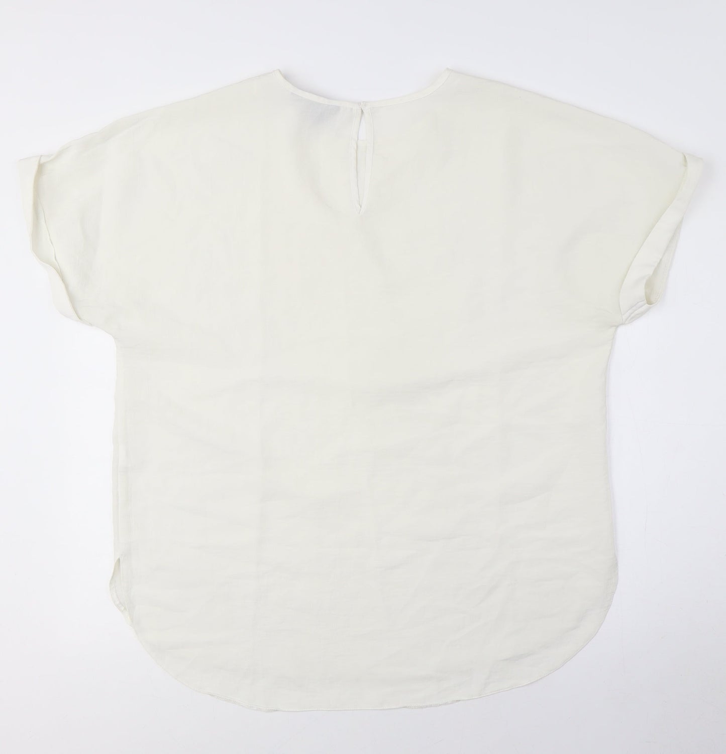 New Look Women's Ivory Blouse, M, Basic, Casual