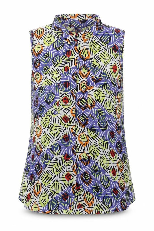 Next Women's Multicoloured L Collared Blouse