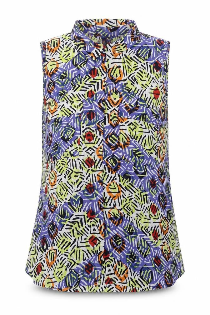 Next Women's Multicoloured L Collared Blouse