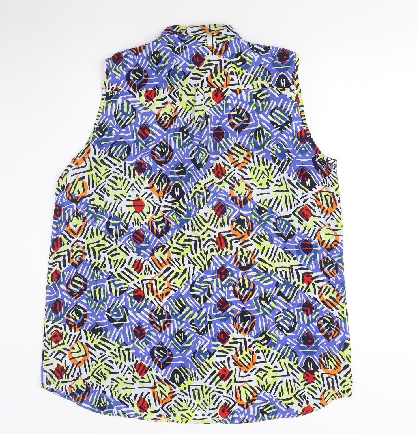 Next Women's Multicoloured L Collared Blouse