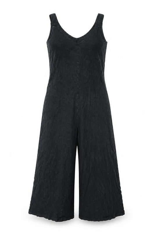 Gap Womens Black Cotton Jumpsuit One-Piece Size XS L25 in Pullover