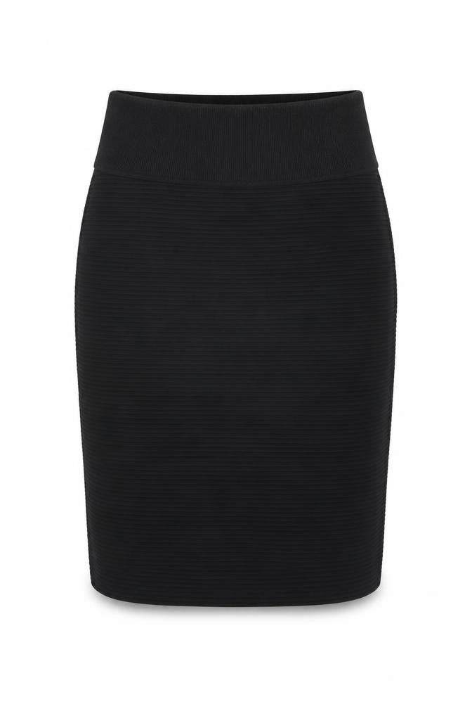 Topshop Womens Black Polyester Straight & Pencil Skirt Size 12