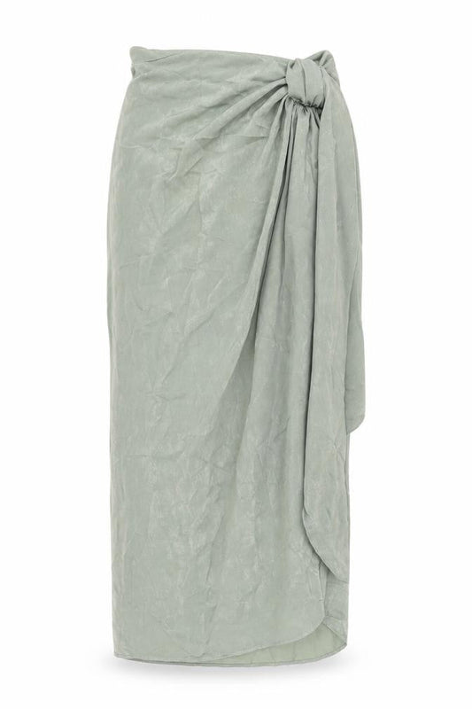 Zara Womens Green Polyester Flare Skirt Size XS Zip