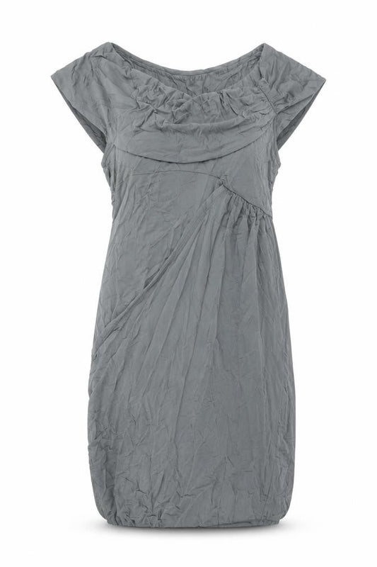 Warehouse Womens Grey Viscose Shift Size 16 Scoop Neck Pullover