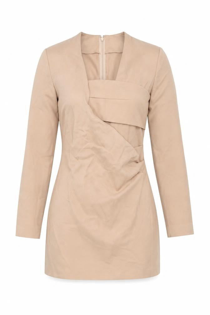 AQ/AQ Womens Pink Polyester Mini Size 10 Square Neck Zip