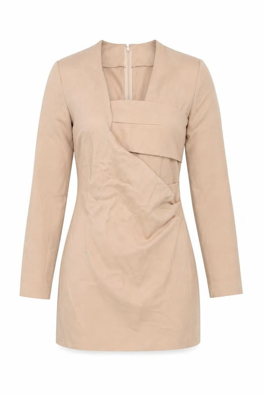 AQ/AQ Womens Pink Polyester Mini Size 10 Square Neck Zip