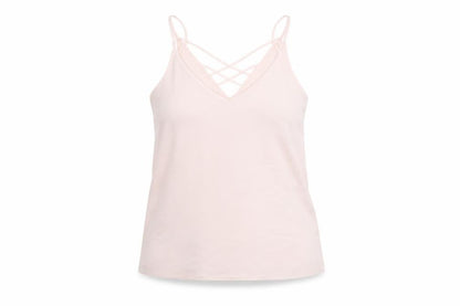 River Island Womens Pink Polyester Basic T-Shirt Size 8 V-Neck