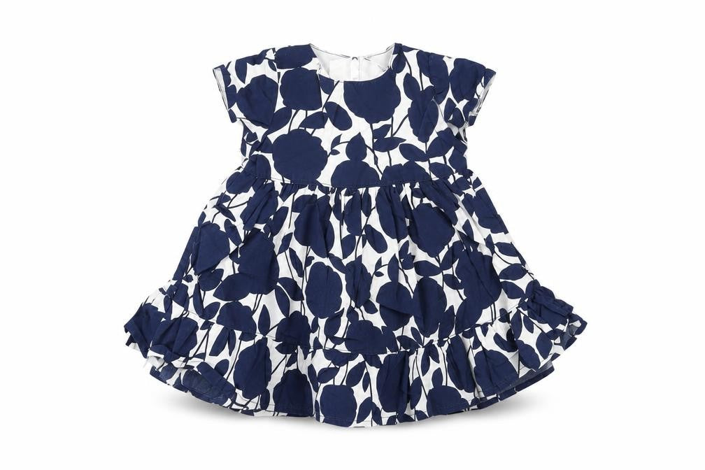 Gap Girls White Floral Cotton A-Line Size 0-3 Months Round Neck Zip