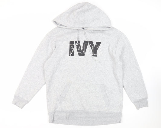 IVY PARK Mens Grey Polyester Pullover Hoodie Size M - Logo