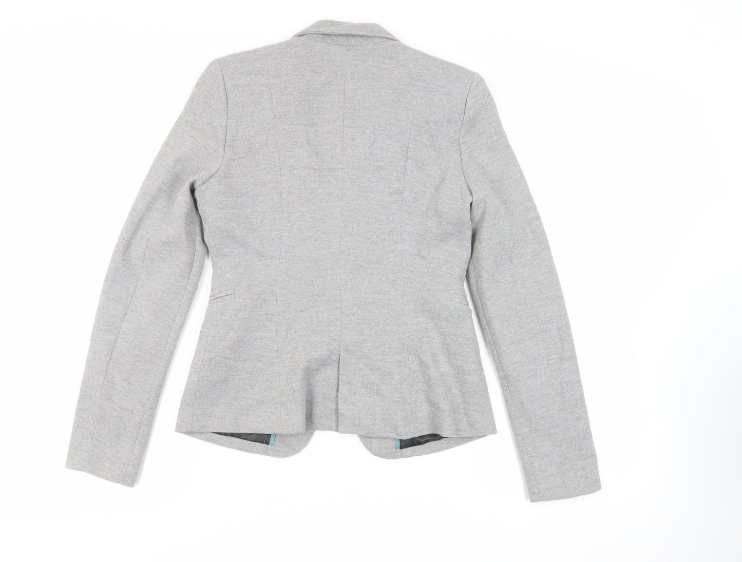 Bershka Womens Grey Jacket Blazer Size M Button