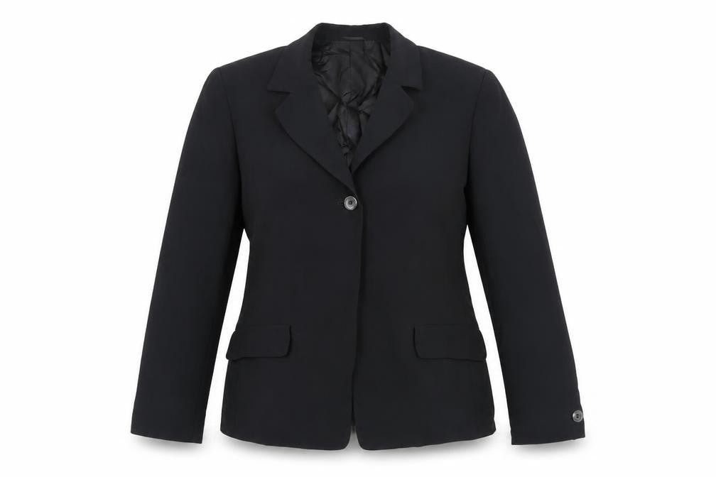 Caractére Womens Black Jacket Blazer Size 12 Button