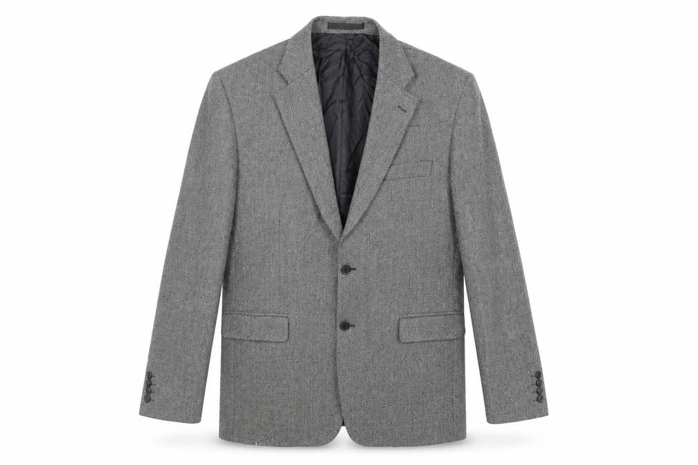 Marks & Spencer Mens Grey Wool Jacket Blazer Size 44 Regular