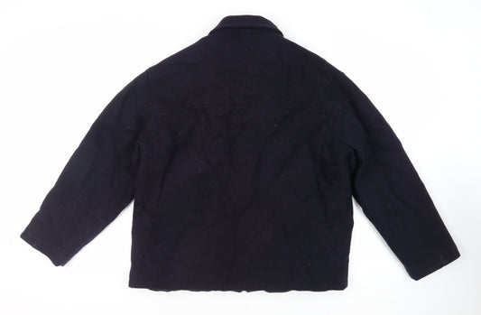 Debenhams Mens Blue Jacket Size XL Zip - Textured