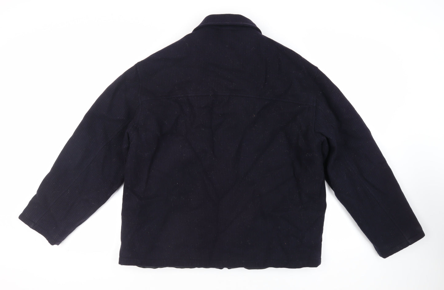 Debenhams Mens Blue Jacket Size XL Zip - Textured
