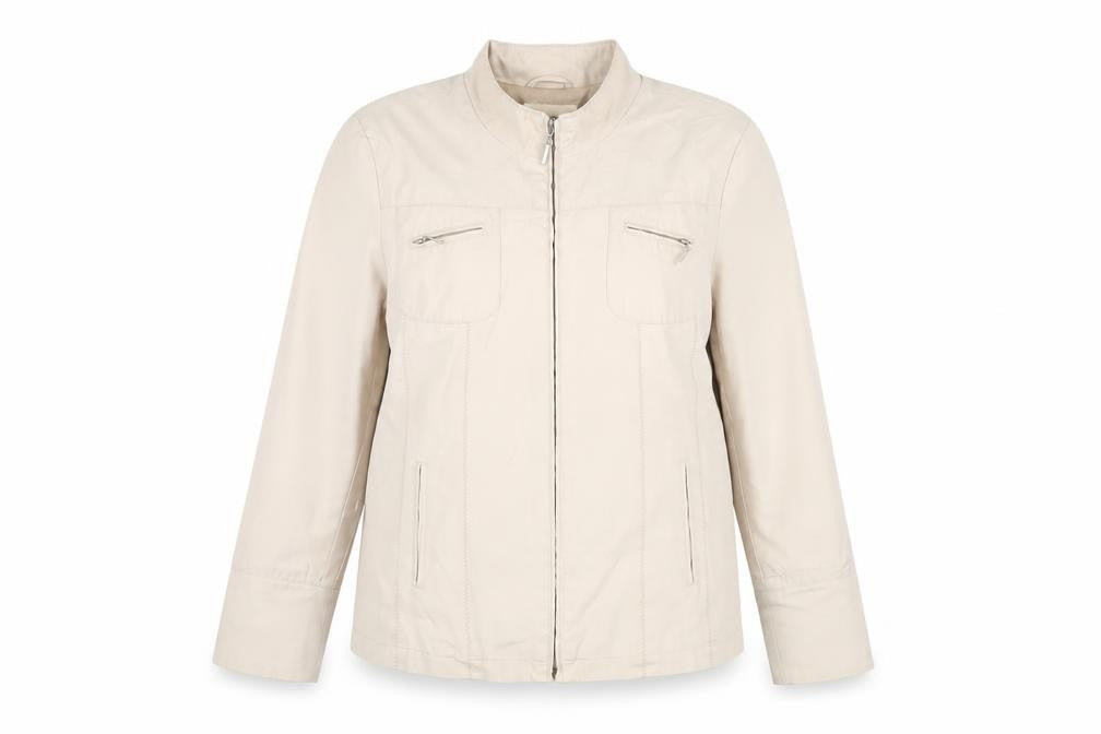 SCL sport Womens Beige Jacket Size 16 Zip