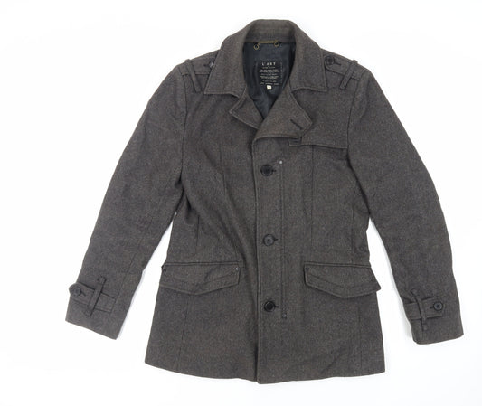 River Island Mens Grey Jacket Size S Zip