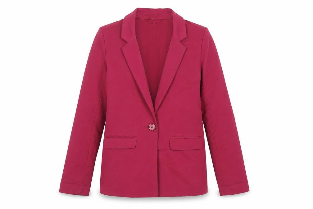 Divided by H&M Womens Pink Jacket Blazer Size 6 Button - Unlined