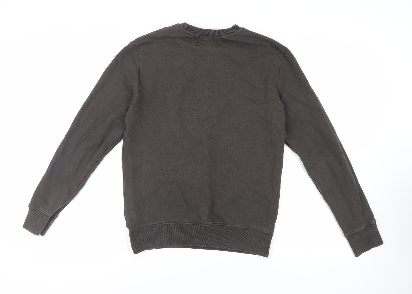 Calvin Klein Jeans Mens Green Cotton Pullover Sweatshirt Size XS - Logo