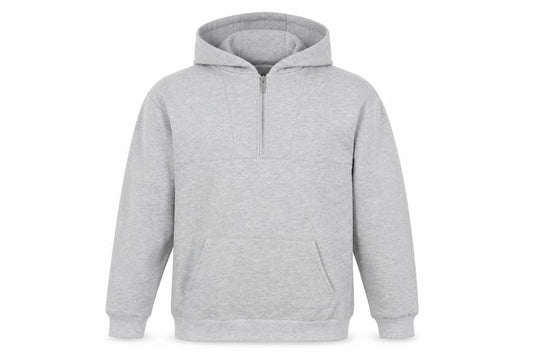 Maniere De Voir Mens Grey Cotton Pullover Hoodie Size L - Pockets