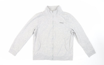 LA Gear Womens Grey Polyester Full Zip Sweatshirt Size 14 Zip - Logo Pockets